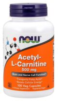 NOW® Foods NOW Acetyl-L-Carnitine 500mg, 100 kapsúl